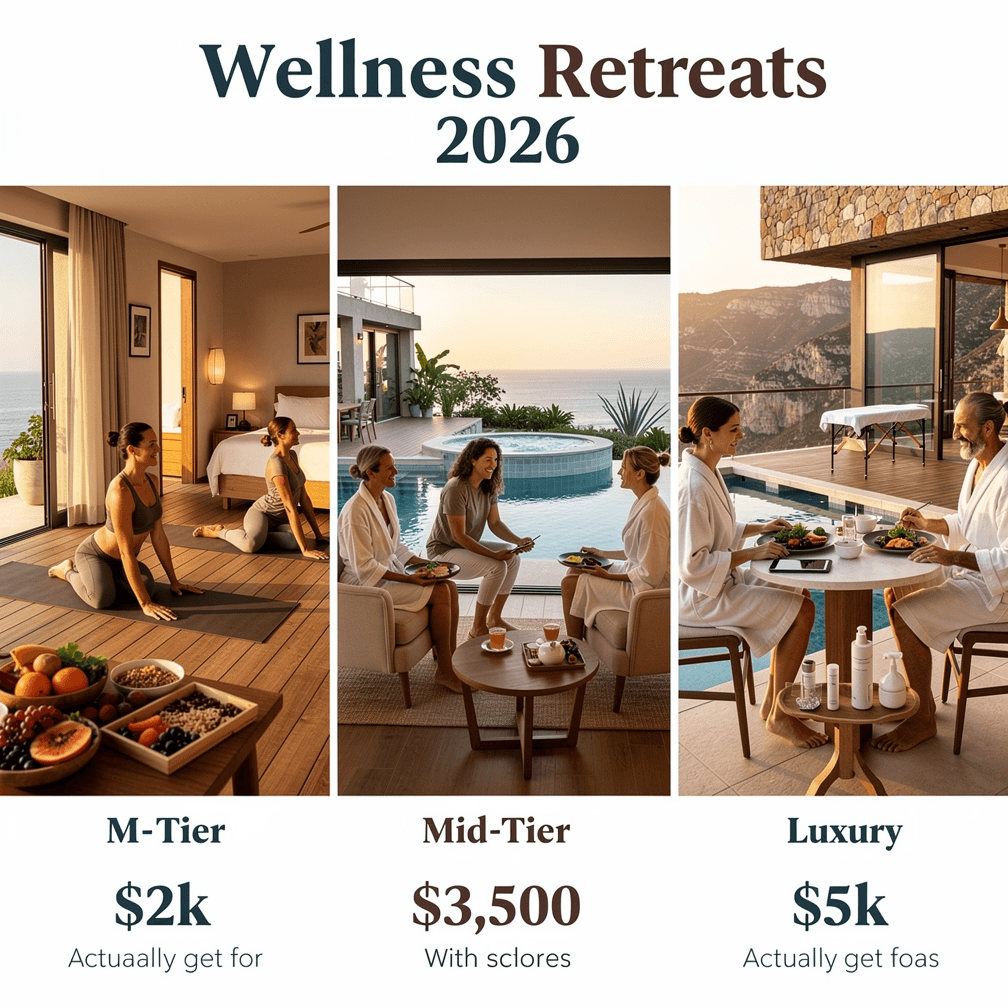 Cost breakdown: what $2k, $3,500, and $5k wellness retreats actually include in 2026